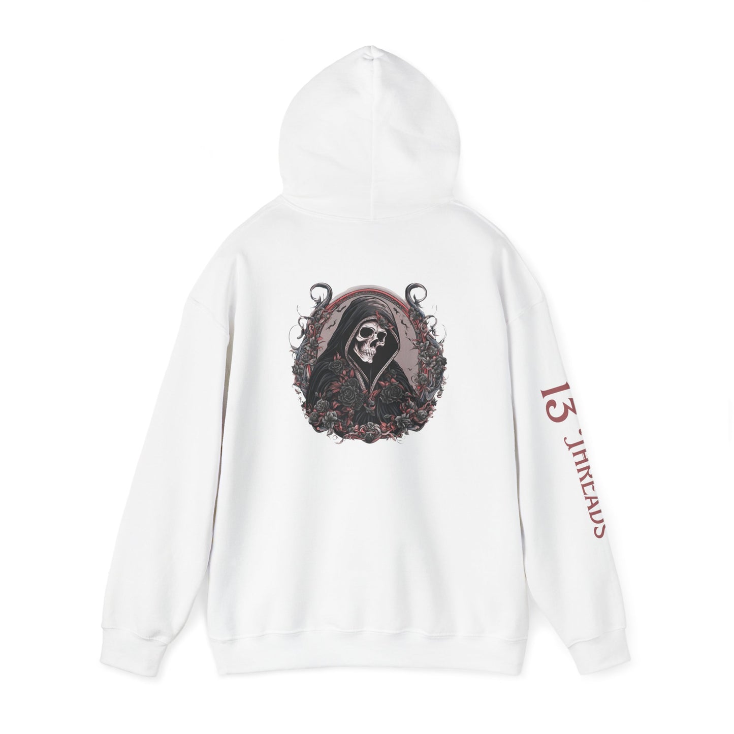 Reaper and Roses Hoodie - Stylish Skull Graphic