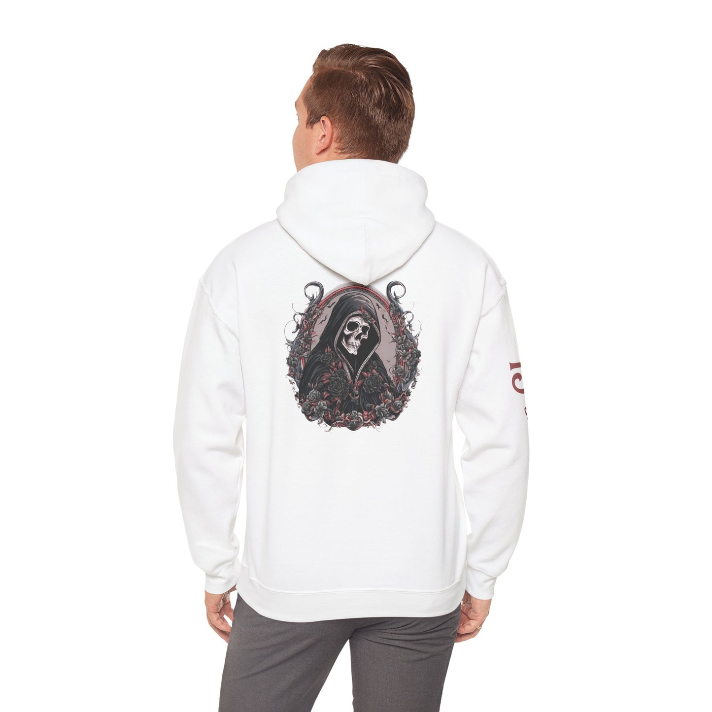 Reaper and Roses Hoodie - Stylish Skull Graphic