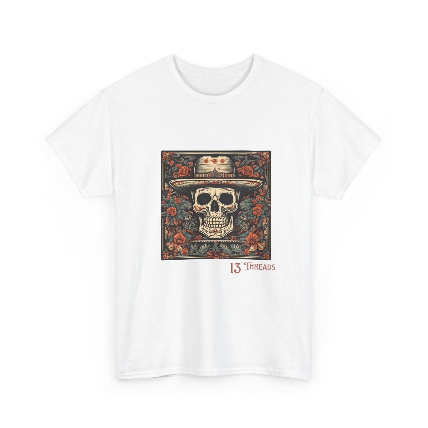 Skull In Straw Hat 13 Threads T-shirt