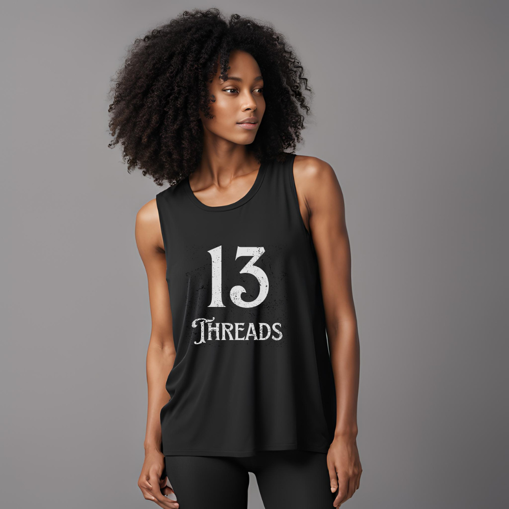 13 Threads Logo Flowy Tank Top