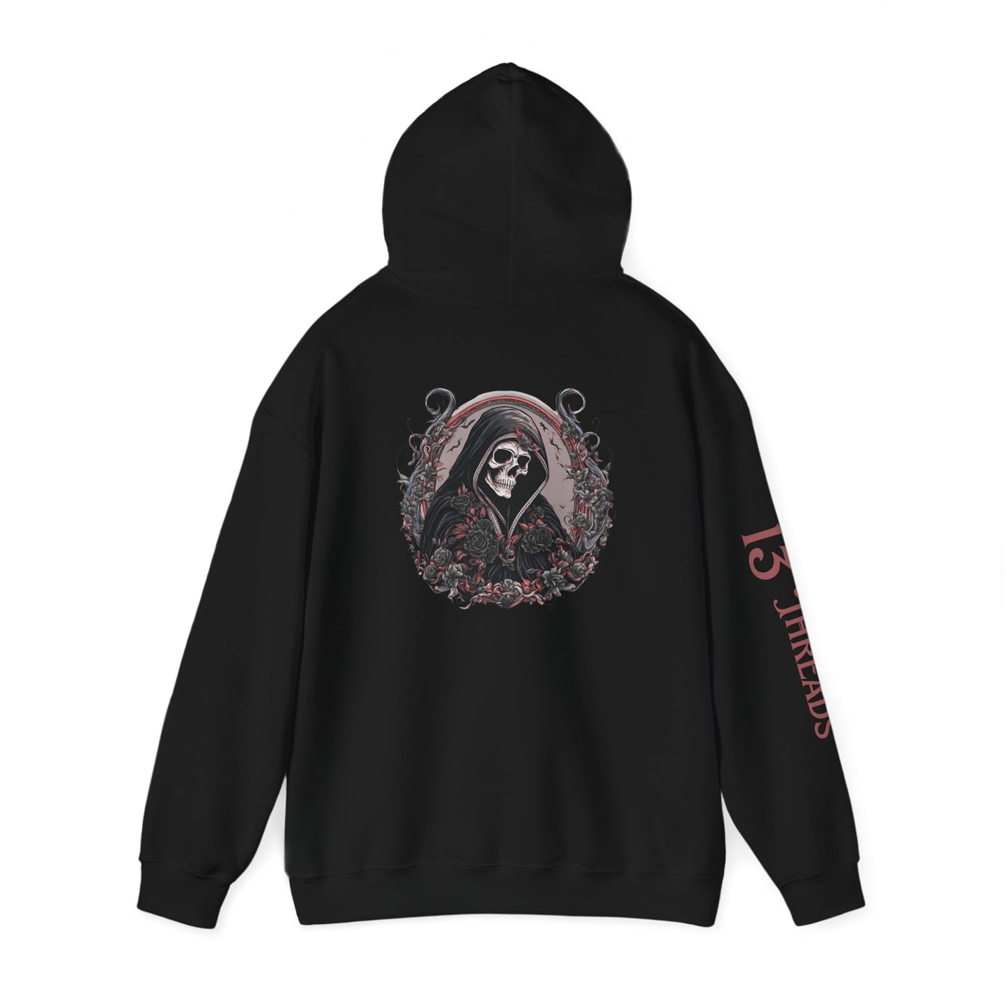 Reaper and Roses Hoodie - Stylish Skull Graphic