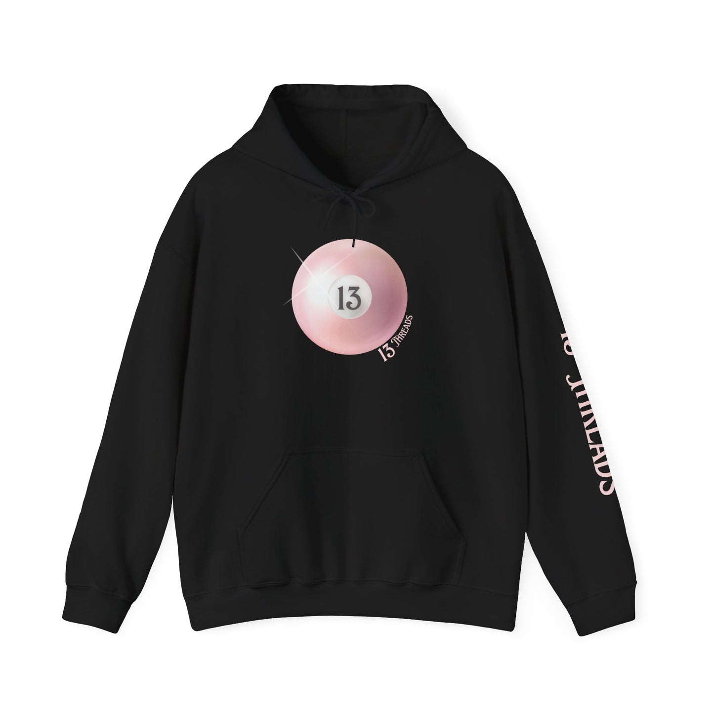 Pink Cue Ball 13 Threads Hoodie