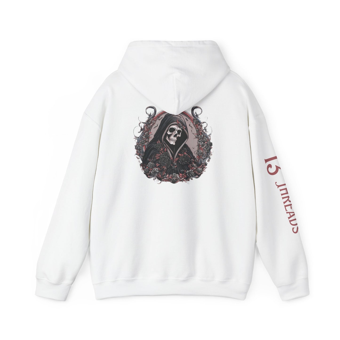 Reaper and Roses Hoodie - Stylish Skull Graphic