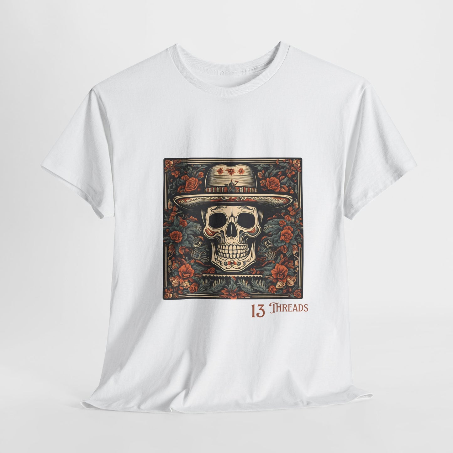 Skull In Straw Hat 13 Threads T-shirt