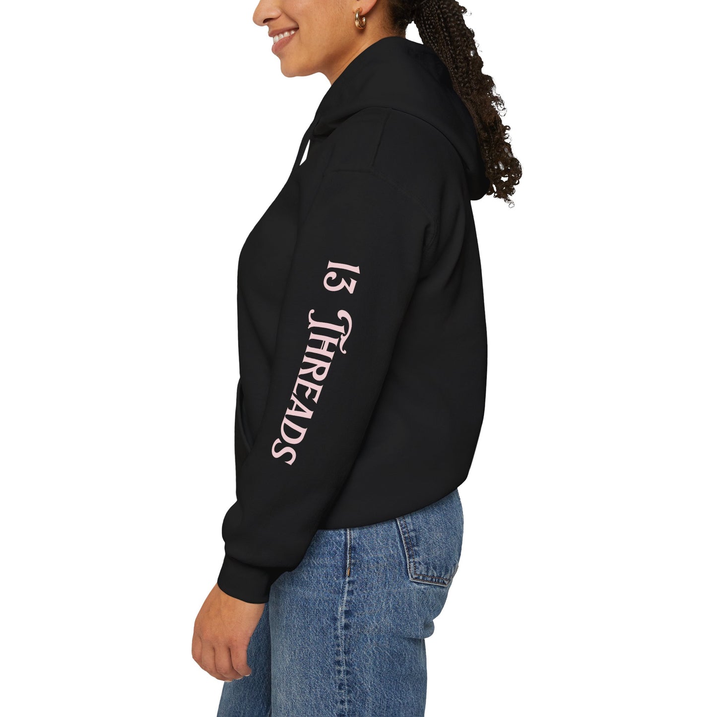 Pink Cue Ball 13 Threads Branded Hoodie