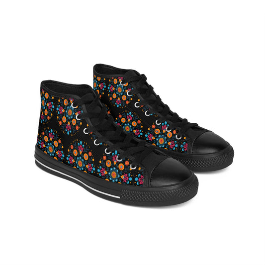 Mexican Flower Power Women's Classic Sneakers