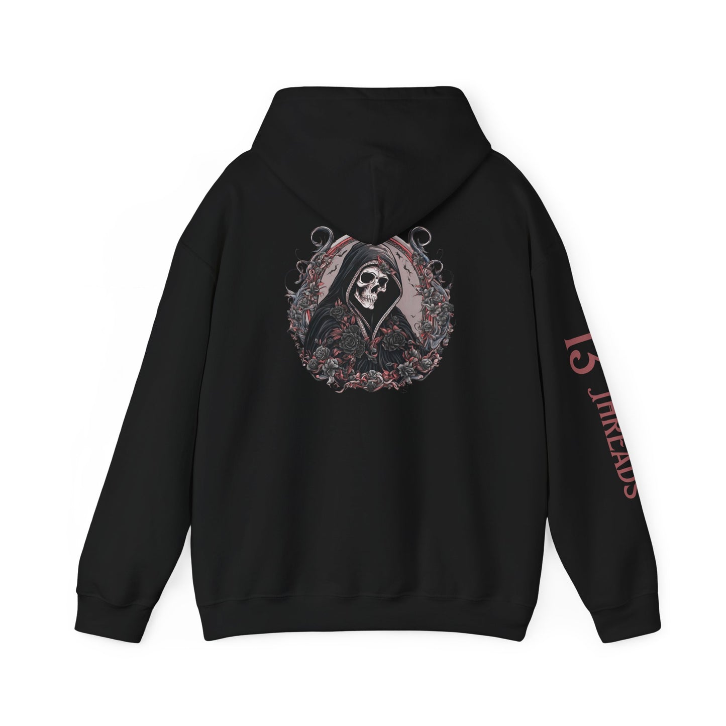 Reaper and Roses Hoodie - Stylish Skull Graphic