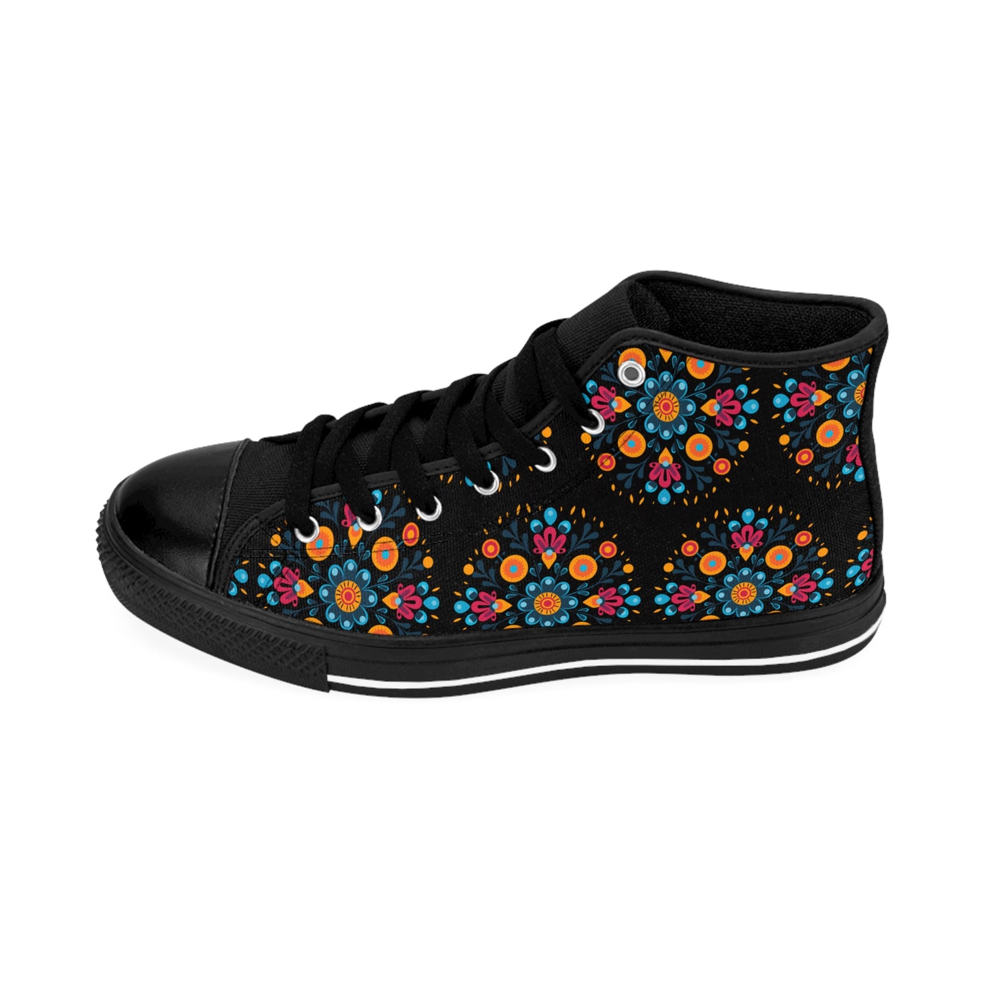 Mexican Flower Power Women's Classic Sneakers