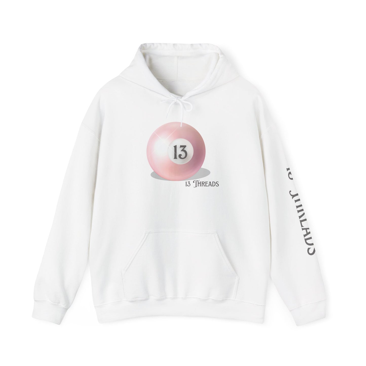 Pink Cue Ball 13 Threads Hoodie