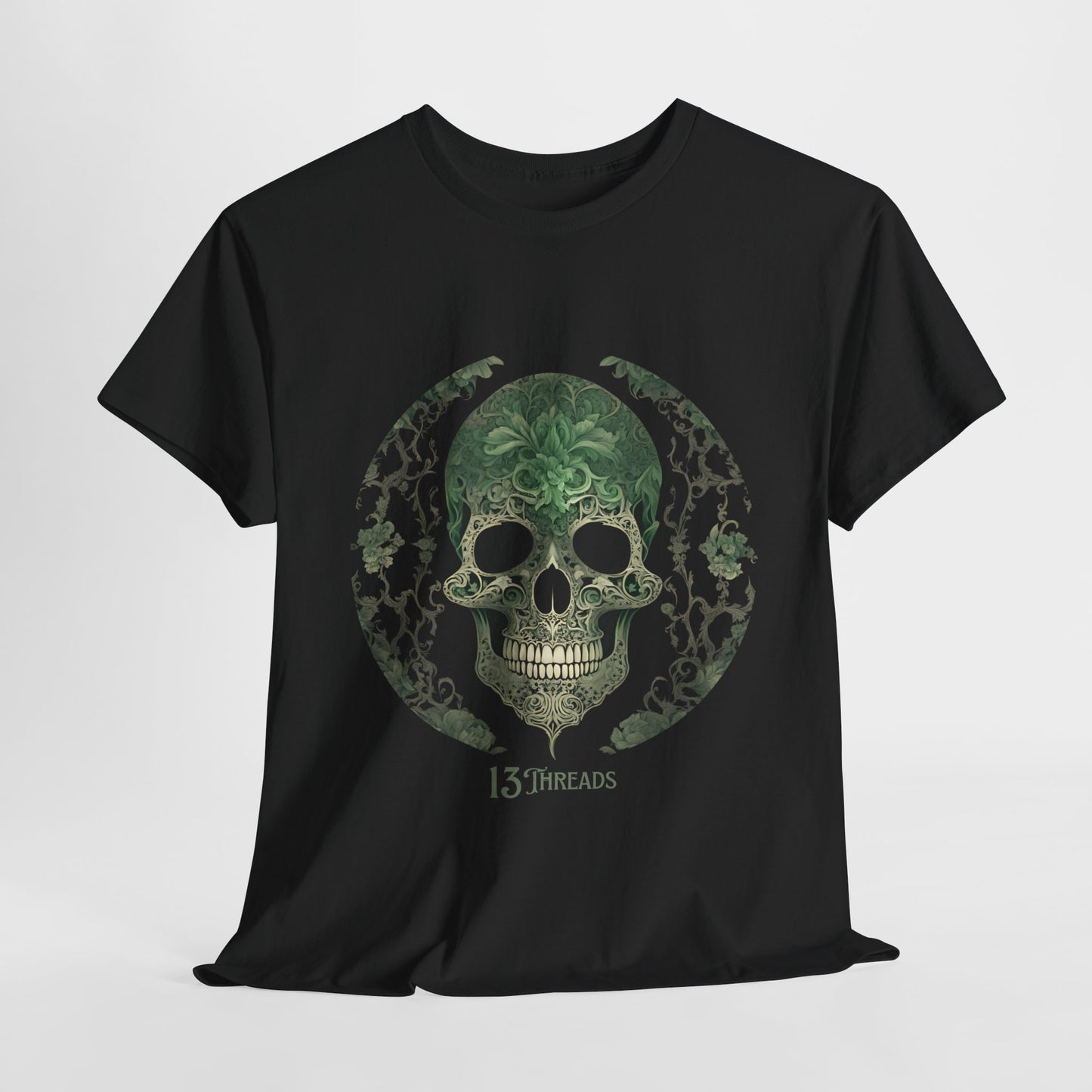 Green Skull 13 Threads T-Shirt