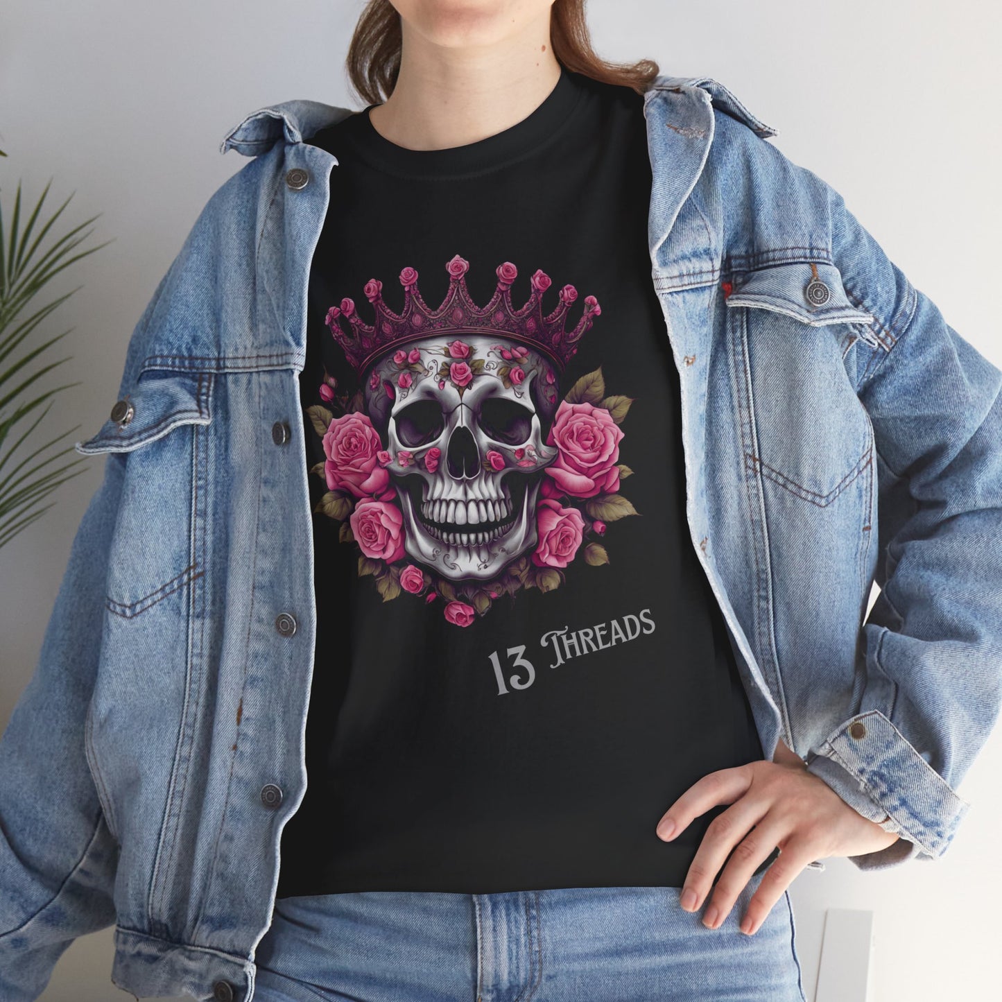 Skull And Roses Queen T-shirt