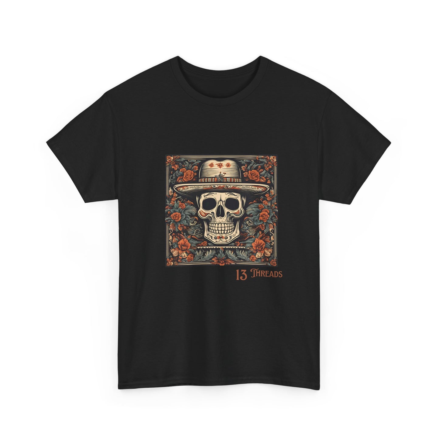 Skull In Straw Hat 13 Threads T-shirt