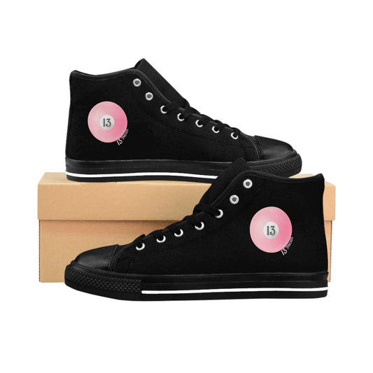 Pink Cue Ball 13 Threads Women's Classic Sneakers