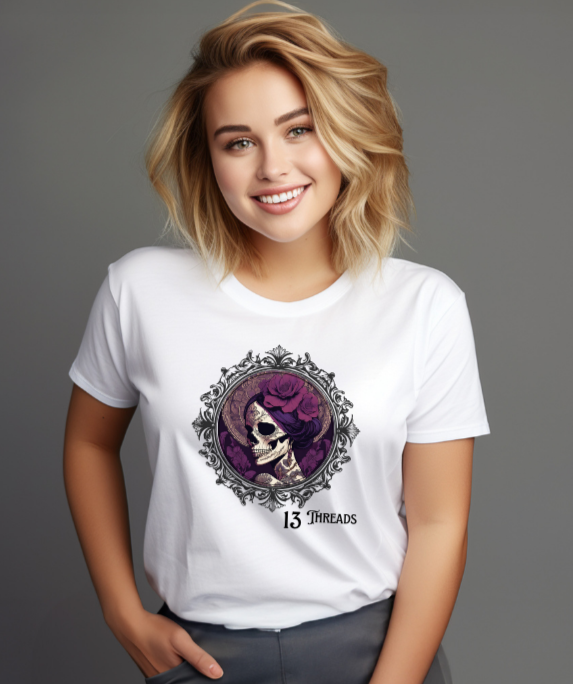 Victorian Skull 13 Threads T-shirt